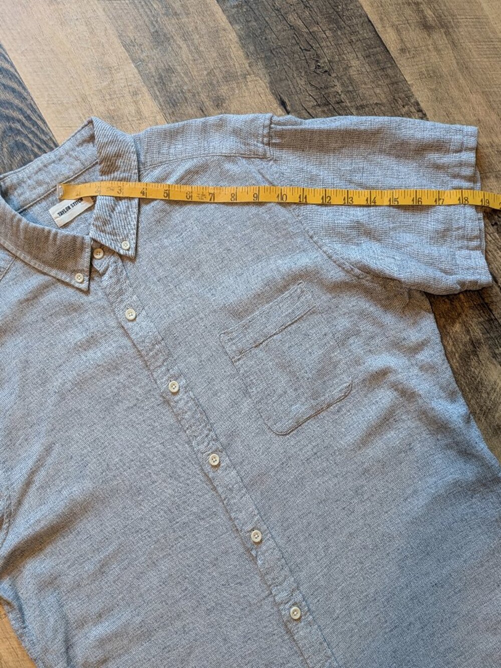 Taylor Stitch Short Sleeve Button-Down Shirt Cotton Hemp XL - Picture 6 of 6